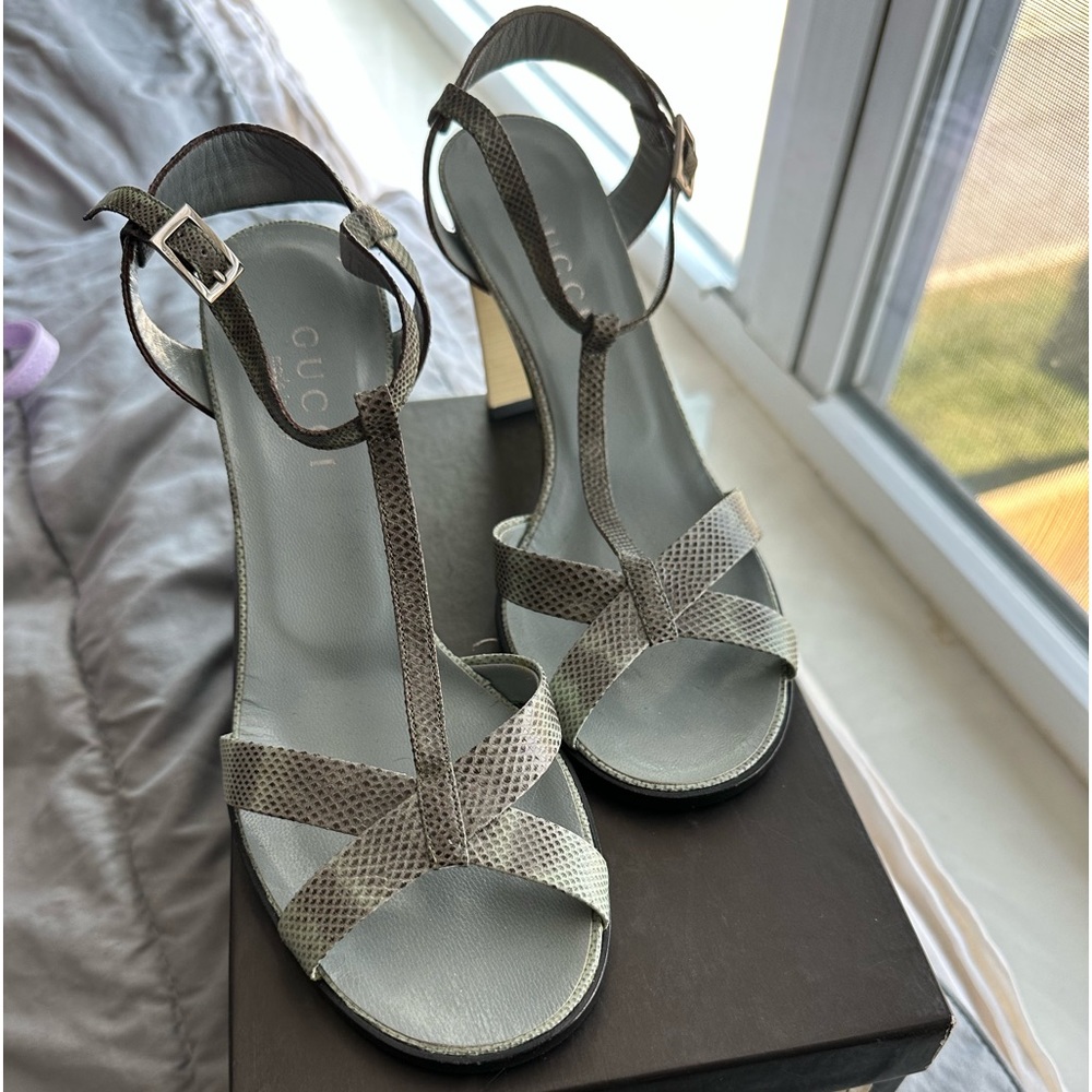 Gucci Snakeskin Sandal